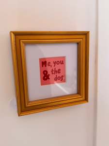 Framed Mini Print - Me, You & the Dog