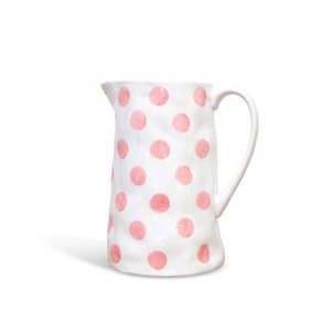 Dining: Ceramic Medium Jug | Pink Spots