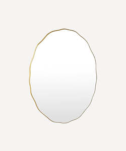 Lounge Living: Wave Oval Mirror Small