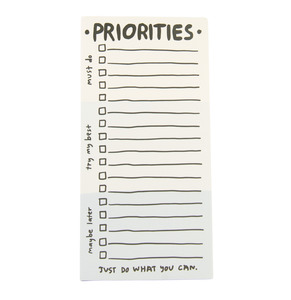 Stationary: Priorities Notepad