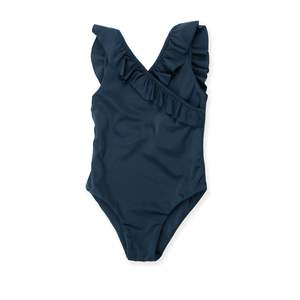Girls Swimwear: POOLSIDE ONE PIECE SWIMWEAR - Black