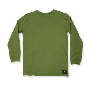 Classics: BOYS LS CLASSICS TEE – Olive
