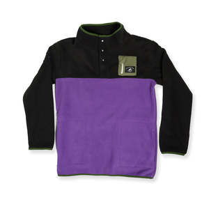 Jackets: BOYS ADVENTURE FLEECE – Black Purple