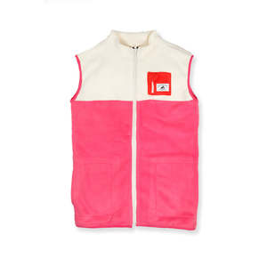 GIRLS EVERYTHING VEST – Cream Pink