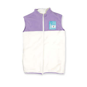 Girls Jackets: GIRLS EVERYTHING VEST – Purple Cream