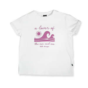 Black Friday: GIRLS LOVERS BAILEY SS TEE – White