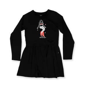 GIRLS MERMAID MONDAY DRESS – Black