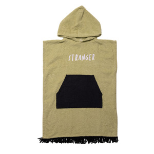 Girls: PONCHO TOWEL - Pear Green Black