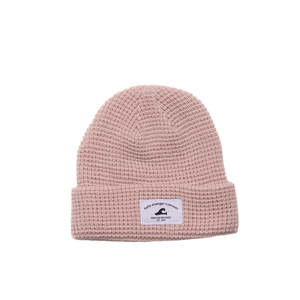 WAFFLE BEANIE - Dusky Pink
