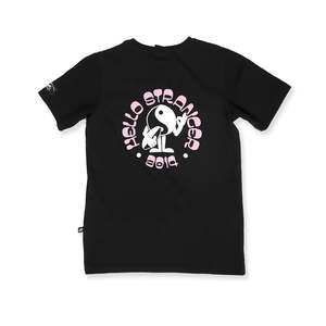 Boys Tops: BOYS PEACEMAN SS TEE – Black