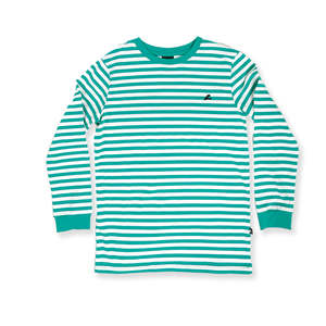 BOYS LS TEE – Green Stripe
