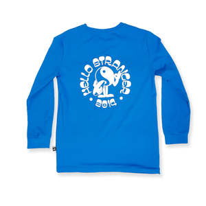Boys Tops: BOYS PEACEMAN LS TEE – Blue