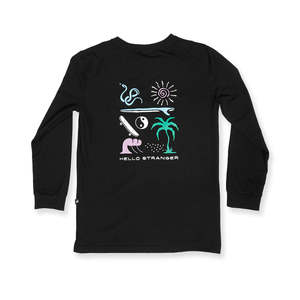 Boys Tops: BOYS EXPLORER LS TEE – Black
