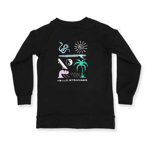 Boys Tops: BOYS EXPLORER RAGLAN CREW - Black