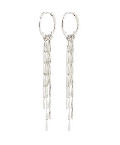 Pilgrim Jewellery: Connect Recycled Earrings, Silver plated