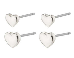 Pilgrim Jewellery: Afroditte Heart Earrings set