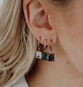 Ivy hoop earrings gold