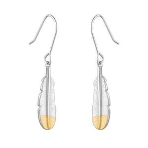 Huia Feather Pendant Earrings