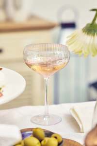 Homeware: Iridescent Ripple Wide Champagne Wine Glass
