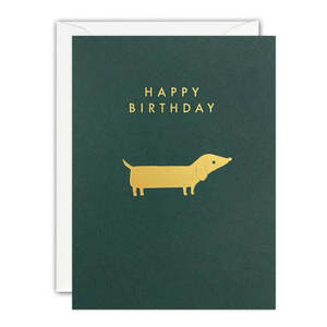 Cards: James Ellis - Birthday Dachshund - Mini Birthday Card