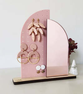 Wilder And Cove: Blush and rose gold earring stand