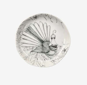 Gifts For Her: Piwakawaka trinket dish- we go together, by Katy Hayward