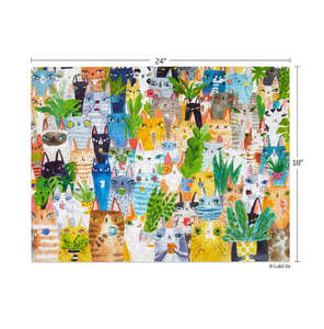 WerkShoppe - Cat Plant Exchange 500 Pce - Puzzle