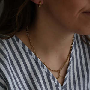 Necklaces And Bracelets: Large T Bar necklace