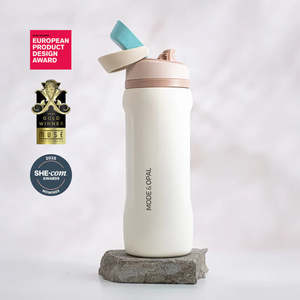 Mode and Opal Insulated Drink Bottle - Soft Cream