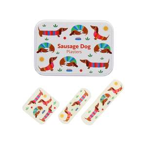 Rex London - Sausage Dog Plasters In A Tin (Pack Of 30)