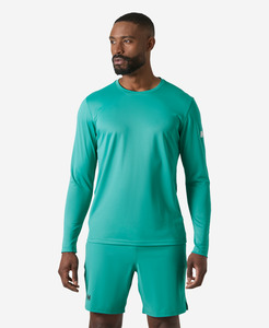 Sun Protection: HH TECH CREW LS 2.0, Dark Mint