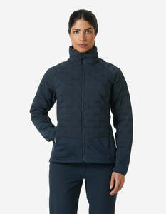 Women: W HP HYBRID STRETCH INSULATOR, Navy