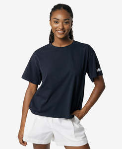 Women: W CREW T-SHIRT 2.0, Navy