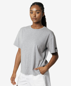Women: W CREW T-SHIRT 2.0, Grey Melange