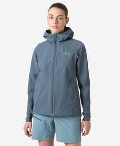 Women: W BLAZE SOFTSHELL HOOD, Alpine Frost
