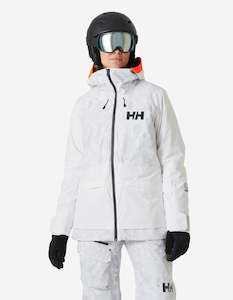 Womens Ullr Freeride: W POWCHASER 2.0 JACKET, Grey Fog Camo