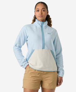Womens Outdoor: W RIG FLEECE 1/2 ZIP, Pinnacle Blue