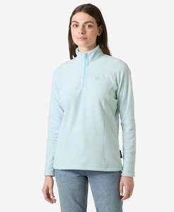 Womens Midlayers: W DAYBREAKER 1/2 ZIP FLEECE, Barely Blue