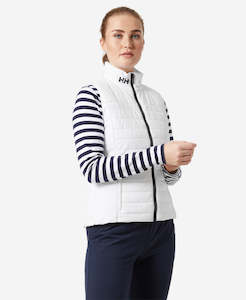 Womens Sailing Jackets: W CREW INSULATOR VEST 2.0, White