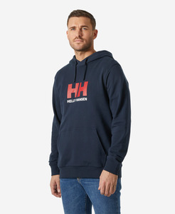 Men: HH LOGO HOODIE, Navy
