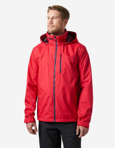 Men: CREW HOODED JACKET 2.0, 162 Red