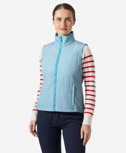 Men: W CREW INSULATOR VEST 2.0, Light Cyan