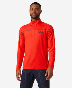 Mens Midlayers: HP 1/2 ZIP PULLOVER, Alert Red