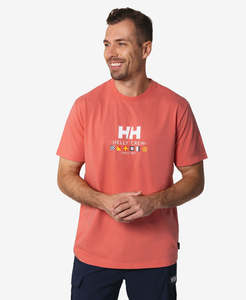 Men: SEAFARER T-SHIRT, Sunset Pink