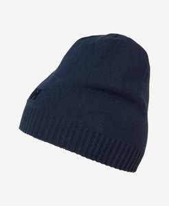Men: BRAND BEANIE, Navy