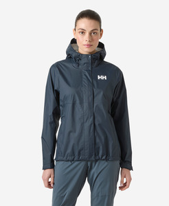 Womens Rainwear: W LOKE JACKET 2.0, Navy