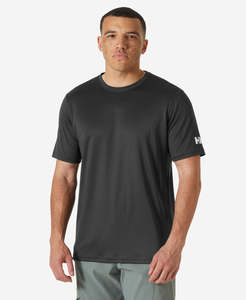 Mens T Shirts: HH TECH T-SHIRT 2.0, Ebony