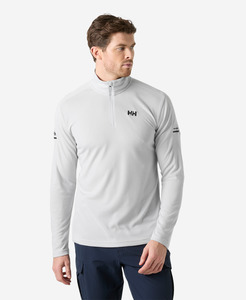Mens Shirts: HP 1/2 ZIP PULLOVER, Grey Fog