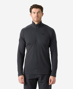 Mens Shirts: HP 1/2 ZIP PULLOVER, Ebony