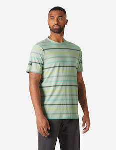 NEWPORT T-SHIRT 2.0, Green Mist Multistripe